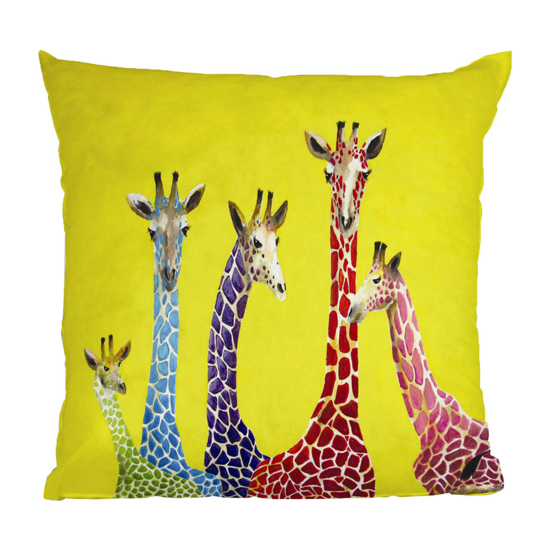 Korey Giraffes Throw Pillow & Reviews AllModern